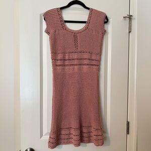 Show Me Your MuMu Dusty Rose Knit Midi Dress!
